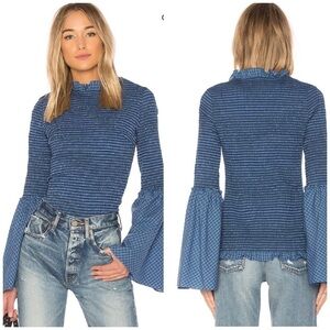 Petersyn Sabino Bell Sleeve Top SZ S